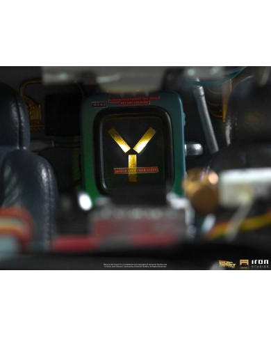 Full Set Deluxe: DeLorean + Marty McFly + Doc Brown Regreso al Futuro II Estatuas 1/10 Art Scale