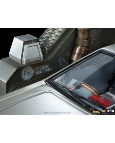 Full Set Deluxe: DeLorean + Marty McFly + Doc Brown Regreso al Futuro II Estatuas 1/10 Art Scale