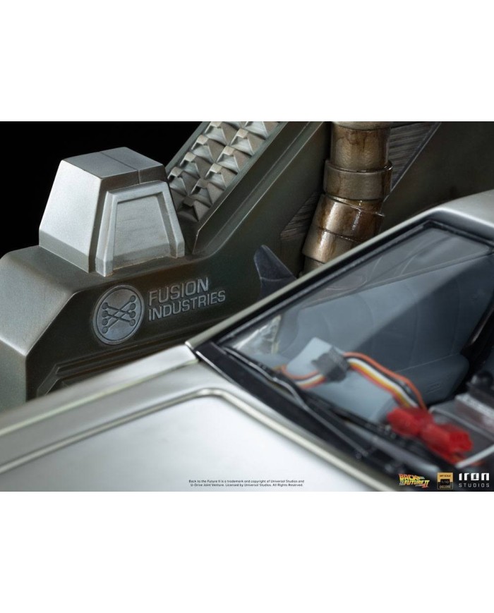 Full Set Deluxe: DeLorean + Marty McFly + Doc Brown Regreso al Futuro II Estatuas 1/10 Art Scale