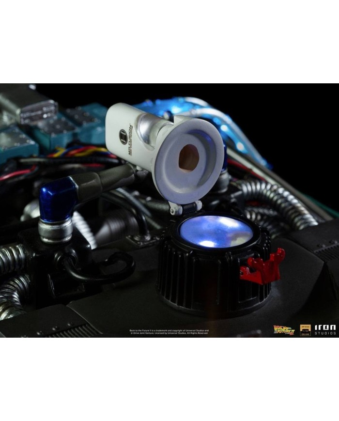 Full Set Deluxe: DeLorean + Marty McFly + Doc Brown Regreso al Futuro II Estatuas 1/10 Art Scale