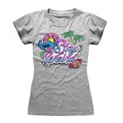 Camiseta Lilo & Stitch - Stay Weird  - Mujer - Talla Adulto TALLA CAMISETA S