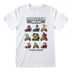 Camiseta Nintendo Super Mario Kart - Choose Your Driver - Unisex - Talla Adulto TALLA CAMISETA M