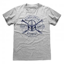 Camiseta Star Wars : Mandalorian, The - Warrior Emblem - Unisex - Talla Adulto TALLA CAMISETA M
