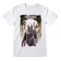 Camiseta Star Wars : Mandalorian, The - Trooper Head  - Unisex - Talla Adulto TALLA CAMISETA S