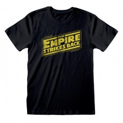 Camiseta Star Wars - Empire Strikes Back Logo - Unisex - Talla Adulto TALLA CAMISETA M
