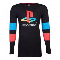 Camiseta manga larga Playstation - Logo & Arms Striped Longsleeve - Unisex - Talla Adulto TALLA CAMISETA S