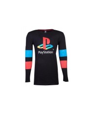 Camiseta manga larga Playstation - Logo & Arms Striped Longsleeve - Unisex - Talla Adulto TALLA CAMISETA M