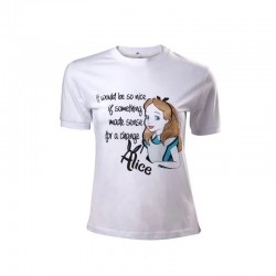 Camiseta Disney - Alice In Wonderland It Would Be Nice If - Mujer TALLA CAMISETA L