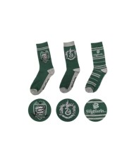Pack de 3 Pares de calcetines Slytherin - Harry Potter