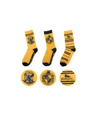 Pack de 3 Pares de calcetines Hufflepuff - Harry Potter