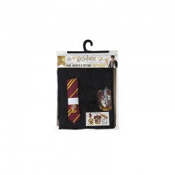 Set de Vestido de Mago Harry Potter, Corbata & Tattoo Gryffindor - Harry Potter - Talla Adulto TALLA CAMISETA L