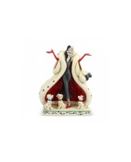 Disney Traditions : CRUELLA AND PUPPIES FIGURINE