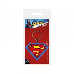 SUPERMAN SHIELD Llavero Caucho - SUPERMAN