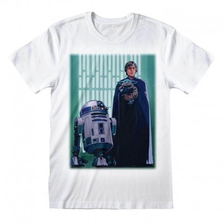 Camiseta Mandalorian - Luke Skywalker And Grogu - Unisex - Talla Adulto TALLA CAMISETA S