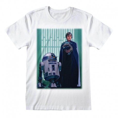 Camiseta Mandalorian - Luke Skywalker And Grogu - Unisex - Talla Adulto TALLA CAMISETA M