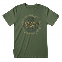 Camiseta Lord Of The Rings - Middle Earth - Unisex - Talla Adulto TALLA CAMISETA M