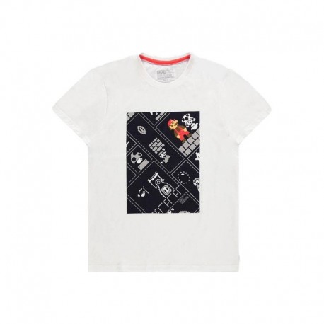 Camiseta 8-bit Collage - Super Mario TALLA CAMISETA S