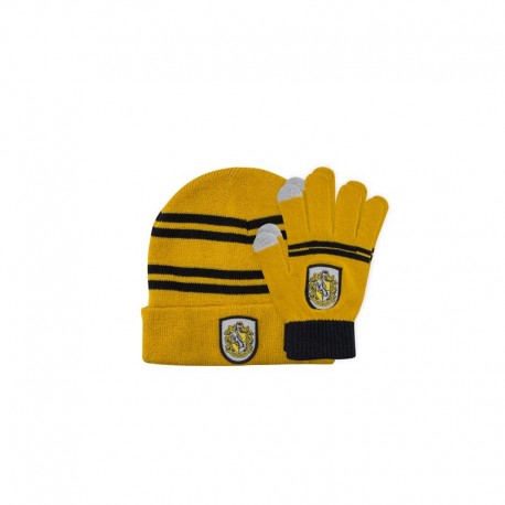 Lote de guantes tactiles y gorro para niño - Hufflepuff - Harry Potter