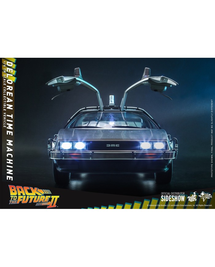 DeLorean Time Machine Sixth Scale Figure Accessory by Hot Toys Movie Masterpiece Series - Back to the Future II