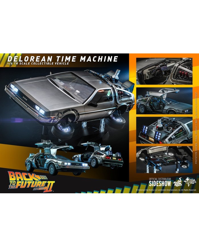 DeLorean Time Machine Sixth Scale Figure Accessory by Hot Toys Movie Masterpiece Series - Back to the Future II