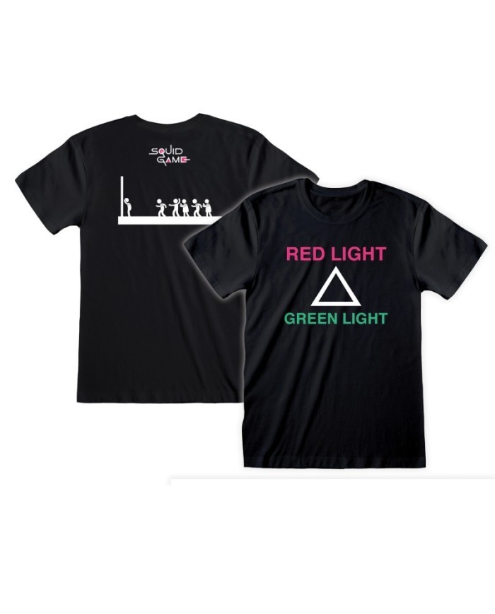 Camiseta Red Light Green Light (with back Print) - Squid Game - Unisex - Talla Adulto TALLA CAMISETA XL