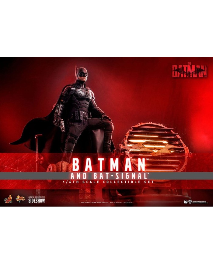 Batman and Bat-Signal Collectible Set by Hot Toys Movie Masterpiece Series - The Batman