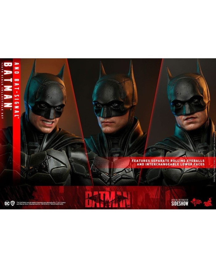 Batman and Bat-Signal Collectible Set by Hot Toys Movie Masterpiece Series - The Batman
