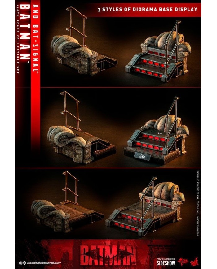 Batman and Bat-Signal Collectible Set by Hot Toys Movie Masterpiece Series - The Batman