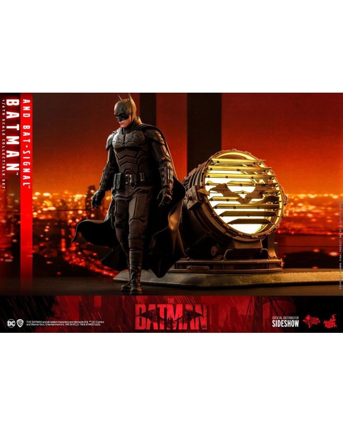 Batman and Bat-Signal Collectible Set by Hot Toys Movie Masterpiece Series - The Batman