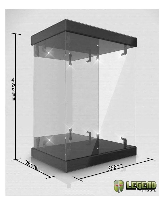 Master Light House Display Acrílico con Iluminación para Figuras 1/6 (negro)