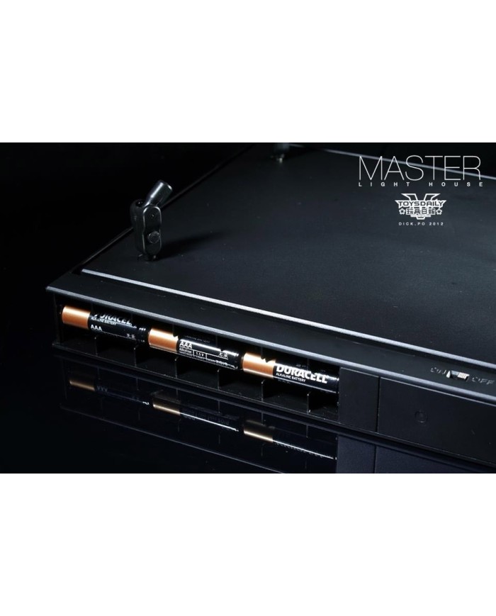 Master Light House Display Acrílico con Iluminación para Figuras 1/6 (negro)