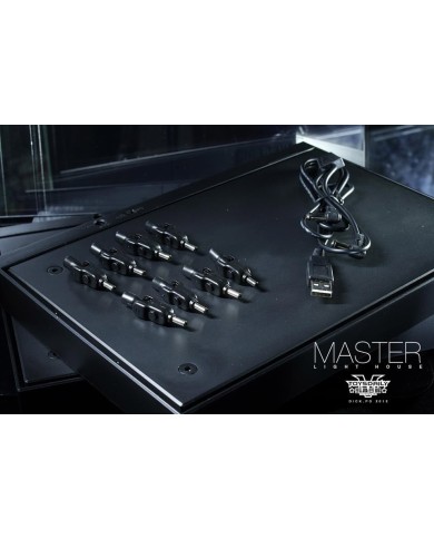 Master Light House Display Acrílico con Iluminación para Figuras 1/6 (negro)