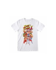 Camiseta  Group Shot White - Unisex - Talla Adulto - Streetfighter 2 TALLA CAMISETA L