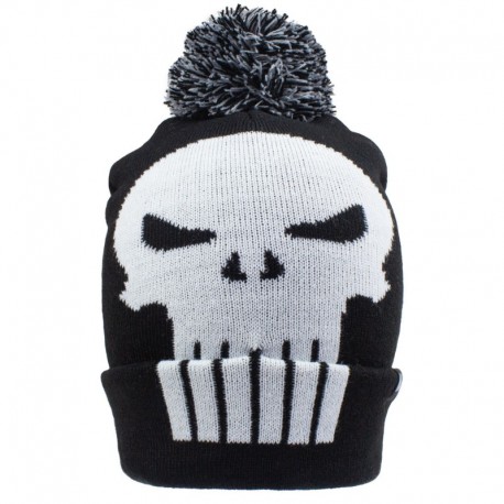 Gorro con pompom Punisher - Skull - Talla Adulto - Marvel Comics