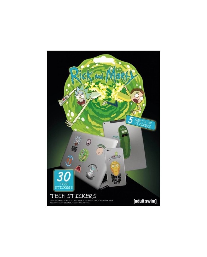 Pegatina Tech Pack Adventures Rick and Morty
