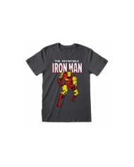 Camiseta Iron Man - Unisex - Talla Adulto - Marvel Comics TALLA CAMISETA S