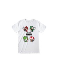 Camiseta Nintendo Super Mario – Circles - Unisex - Talla Adulto TALLA CAMISETA M
