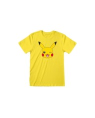 Camiseta Nintendo Pokemon – Pikachu Face - Unisex - Talla Adulto TALLA CAMISETA L