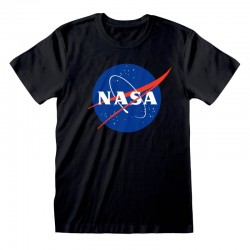 Camiseta NASA – Insignia Logo - Unisex - Talla Adulto TALLA CAMISETA XL