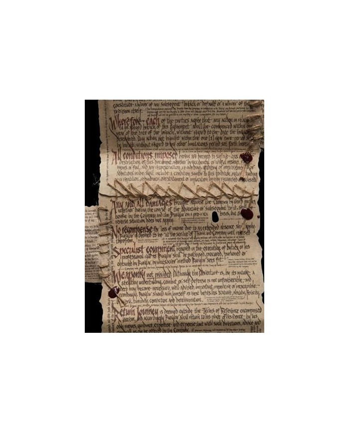 Réplica Mini Contrato de Bilbo - El Hobbit