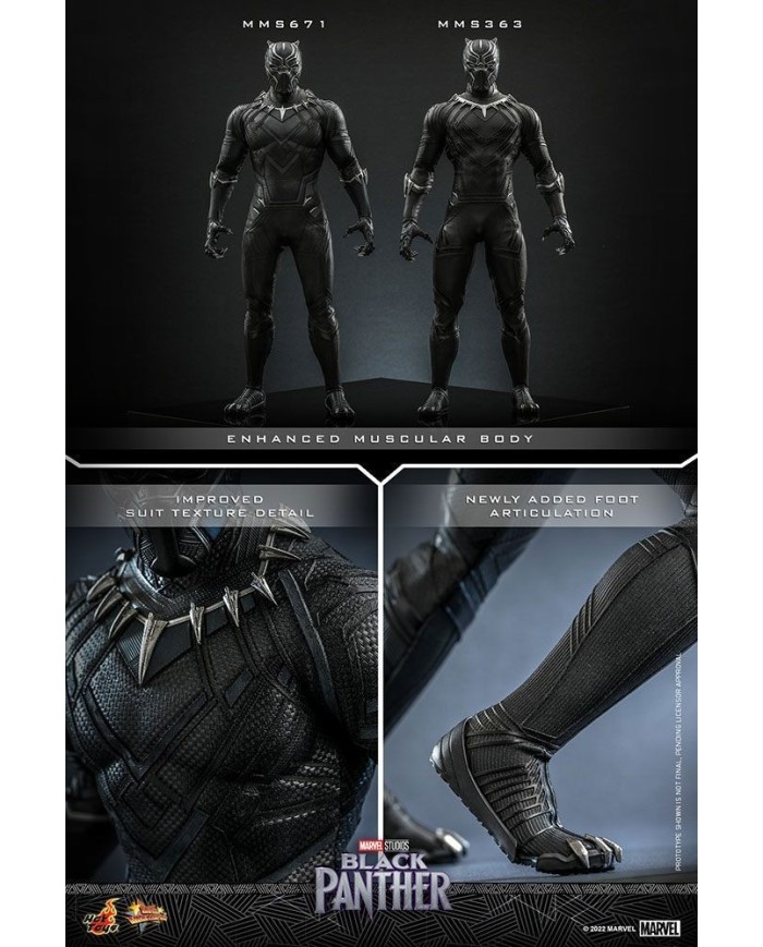 Black Panther (Original Suit) - Black Panther Figura Movie Masterpiece 1/6