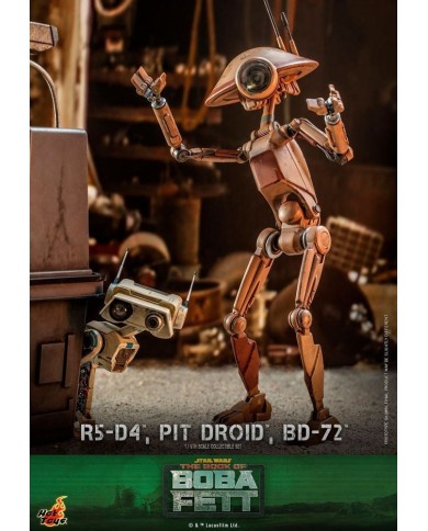 R5-D4, Pit Droid, & BD-72 Star Wars The Mandalorian Figuras 1/6