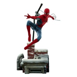 Spider-Man (New Red and Blue Suit) (Deluxe Version) Spider-Man: No Way Home Figura Movie Masterpiece 1/6