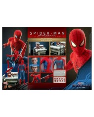Spider-Man (New Red and Blue Suit) (Deluxe Version) Spider-Man: No Way Home Figura Movie Masterpiece 1/6