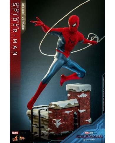 Spider-Man (New Red and Blue Suit) (Deluxe Version) Spider-Man: No Way Home Figura Movie Masterpiece 1/6