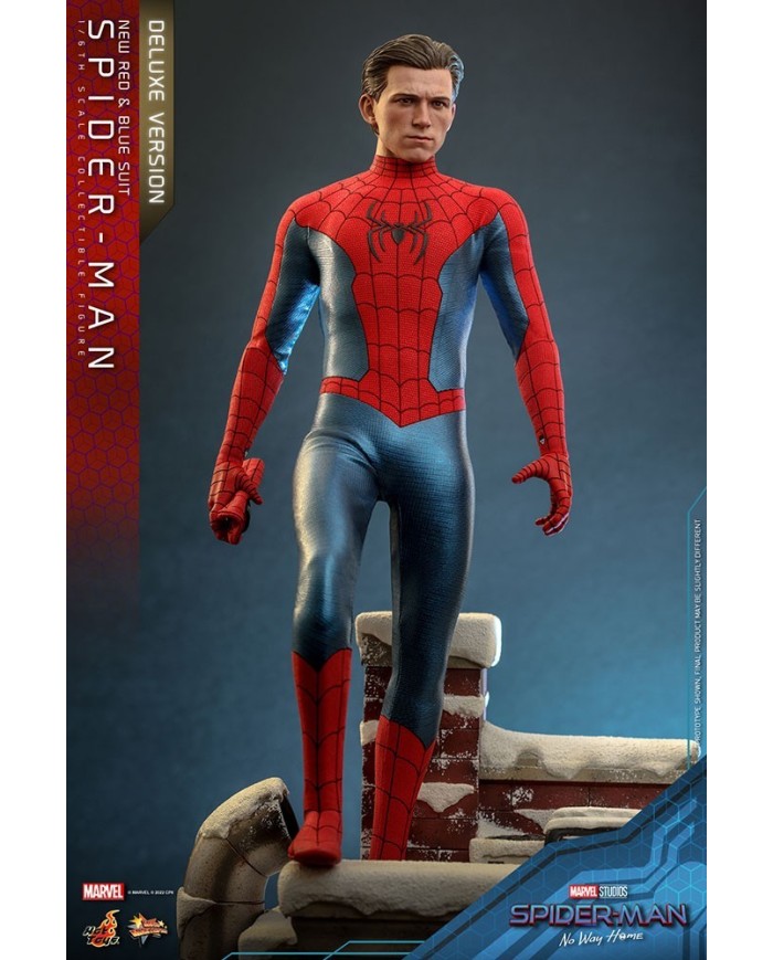 Spider-Man (New Red and Blue Suit) (Deluxe Version) Spider-Man: No Way Home Figura Movie Masterpiece 1/6