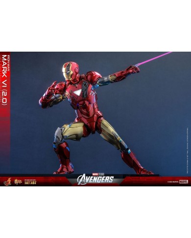Iron Man Mark VI (2.0) Marvel Los Vengadores Figura Movie Masterpiece Diecast 1/6
