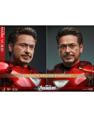 Iron Man Mark VI (2.0) Marvel Los Vengadores Figura Movie Masterpiece Diecast 1/6