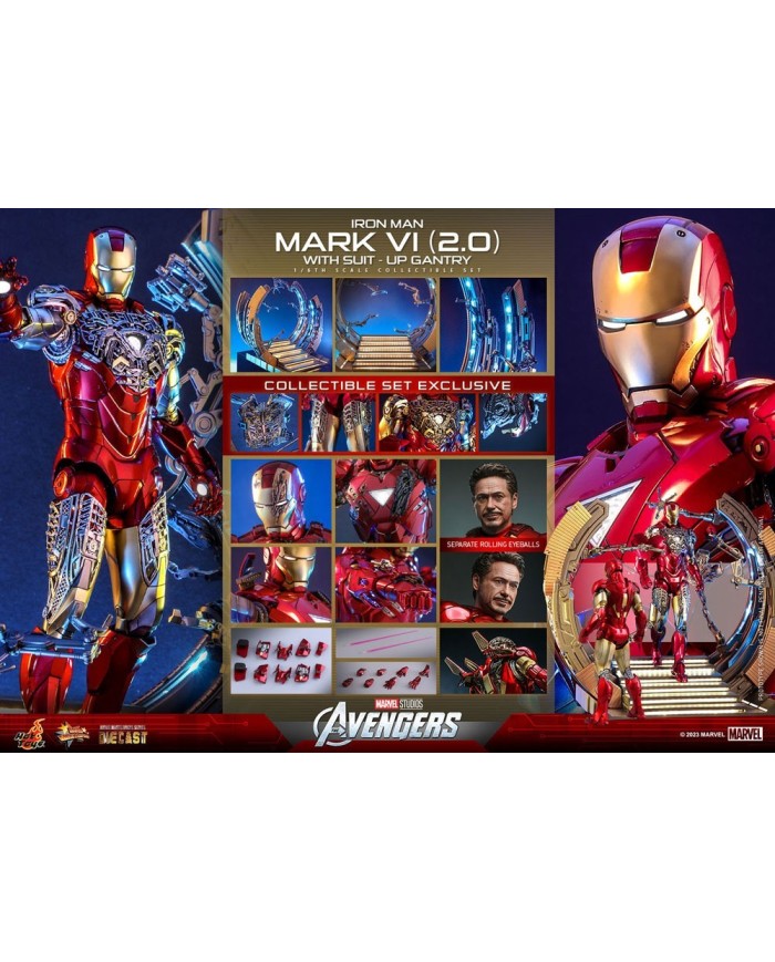 Iron Man Mark VI (2.0) with Suit-Up Gantry