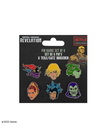 Pack 6 Pins Characters- Masters of the Universe